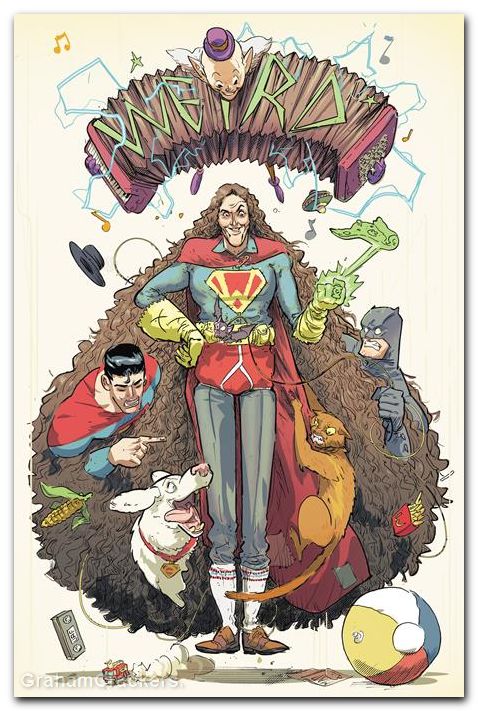 Batman Superman Weird Al Worlds Weirdest #1 (2026) cover c rossmo variant