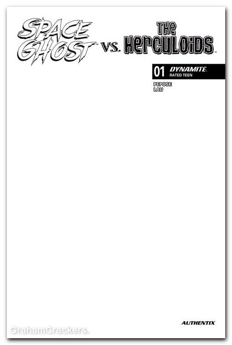 Space Ghost Vs The Herculoids #1 (2026) cover f blank authentix variant