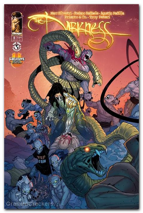 Darkness #8 (2025) cover c boutin connecting witchblade team up variant