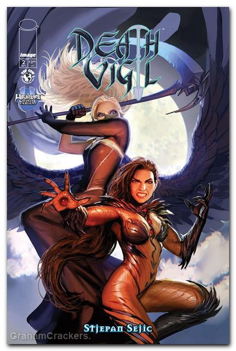 Death Vigil #2 (2026) cover b sejic witchblade team up variant