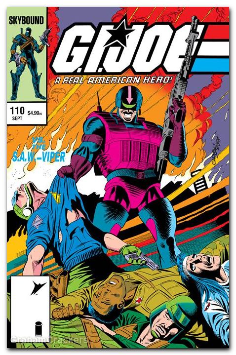 GI Joe A Real American Hero #110 (1982) hama files edition cover c garney foil variant
