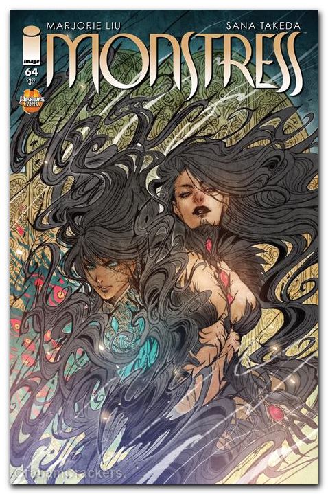 Monstress #64 cover b takeda witchblade team up variant