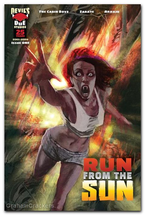 Run From The Sun #1 (2026) cover d alexander uv spot gloss variant