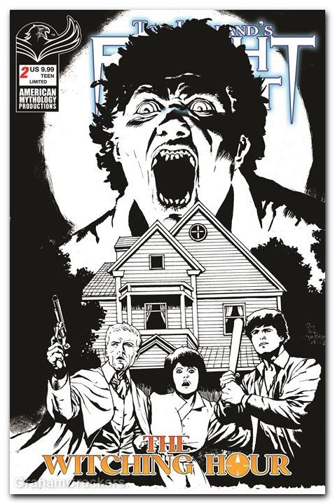 Fright Night Witching Hour #2 (2026) cover e martinez b&w variant
