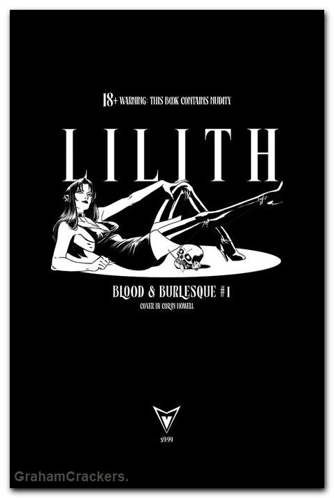 Lilith Blood And Burlesque #1 (2026) cover k howell nsfw black bag variant