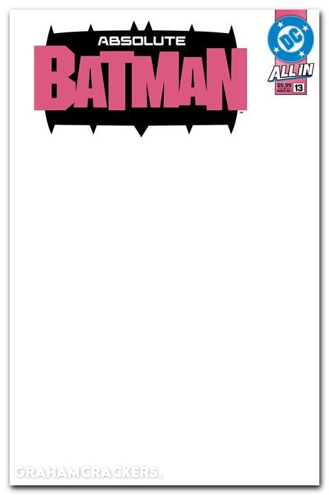Absolute Batman #13 (2024) cover g blank variant