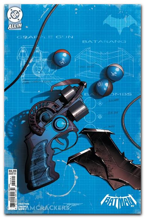 Batman #2 (2025) cover f jimenez bat-gadget variant