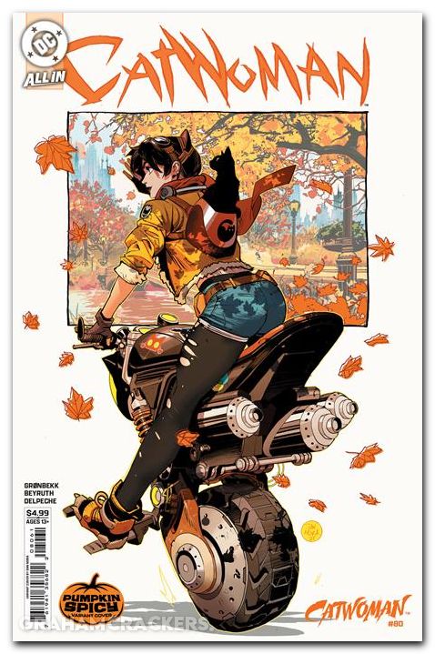 Catwoman #80 (2018) cover e mora pumpkin spicy variant