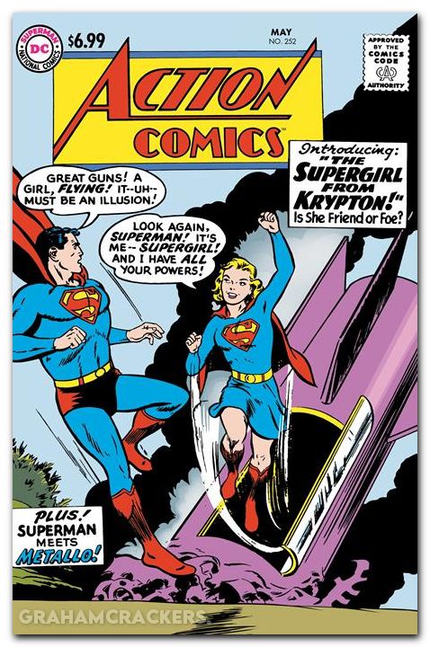 Action Comics #252 (1938) 2025 facsimile edition cover b swan foil variant