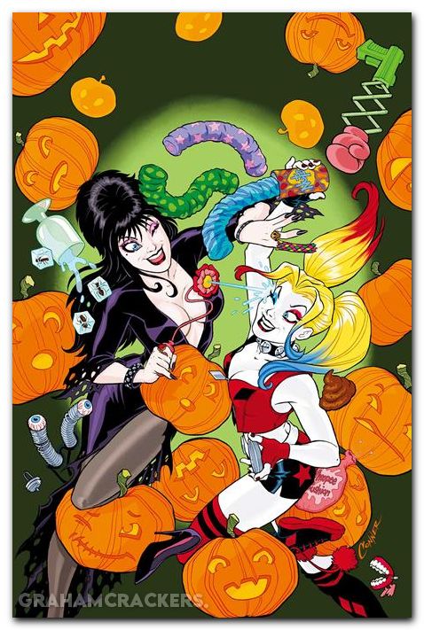 Harley Quinn X Elvira #1 (2025) cover l conner virgin variant
