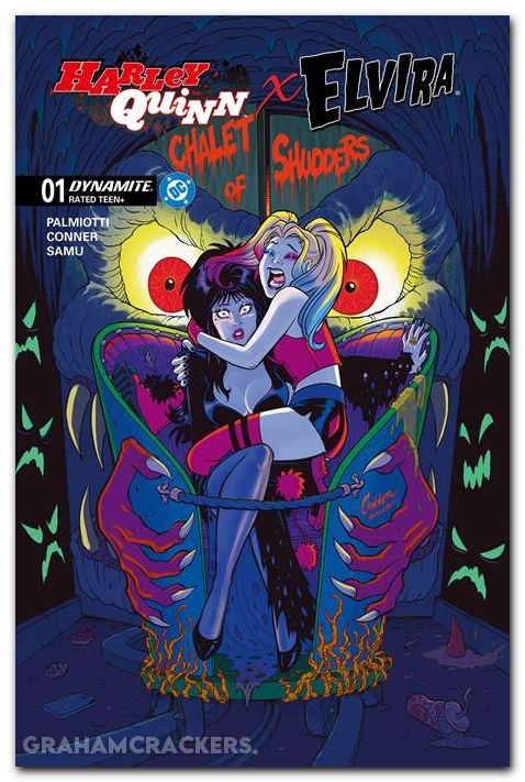 Harley Quinn X Elvira #1 (2025) cover m conner variant