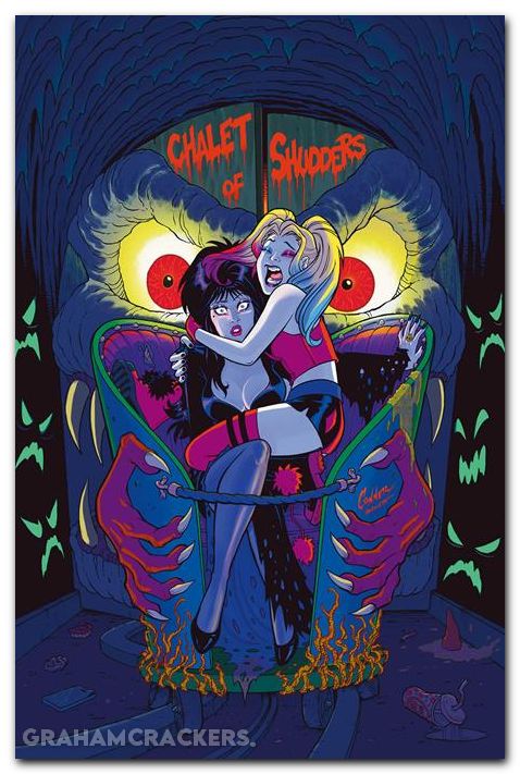 Harley Quinn X Elvira #1 (2025) cover v conner virgin variant