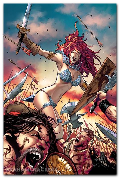 Sonja Reborn #3 (2025) cover g land virgin variant