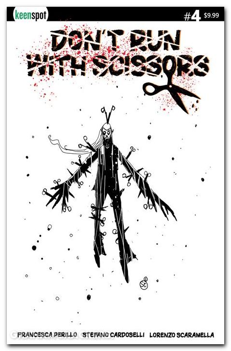 Dont Run With Scissors #4 cover c cardoselli b&w variant
