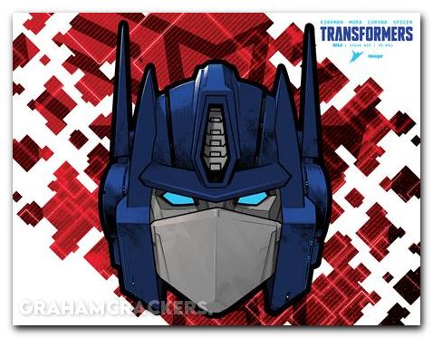 Transformers #25 (2023) cover j amor foil die cut mask variant