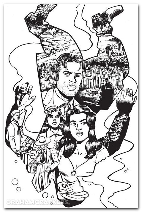 Death To Pachuco #1 (2025) cover e lapham b&w variant
