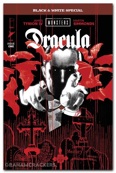 Universal Monsters Dracula Black And White Special #1 (2025) cover b chiarello variant