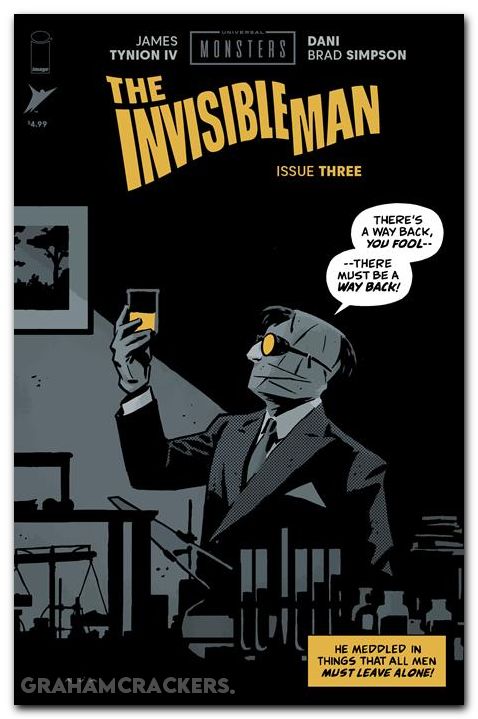 Universal Monsters The Invisible Man #3 (2025) cover c aja pulp variant