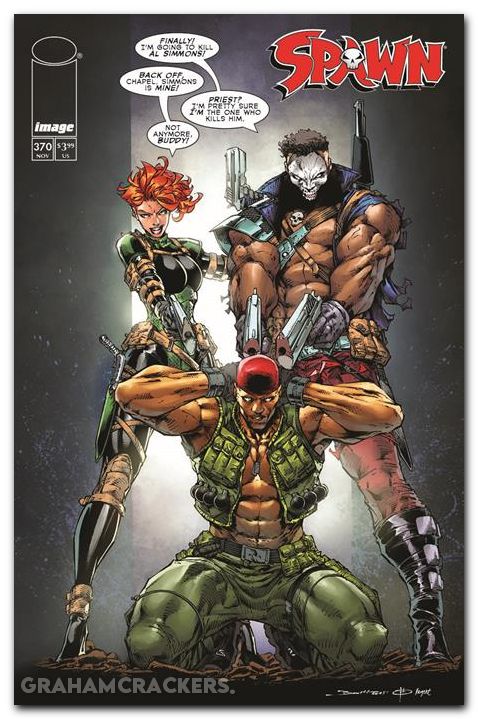 Spawn #370 (1992) cover c booth youngblood team up variant