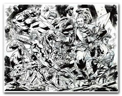 Redcoat #15 cover e hitch youngblood team up b&w virgin variant