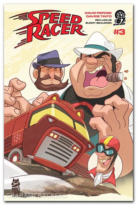 Speed Racer #3 (2025) cover b galloway retro manga variant