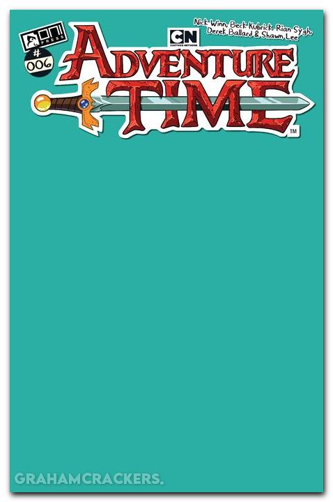 Adventure Time #6 (2025) cover c teal blank variant