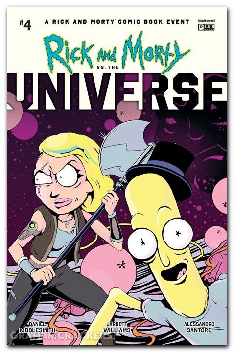 Rick And Morty Vs The Universe #4 (2025) cover c flops interlocking variant