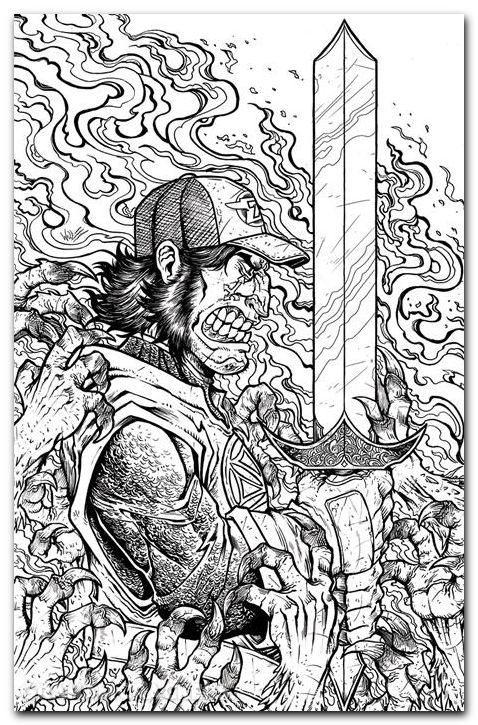 Big Rig #4 (2025) cover h wolf b&w variant