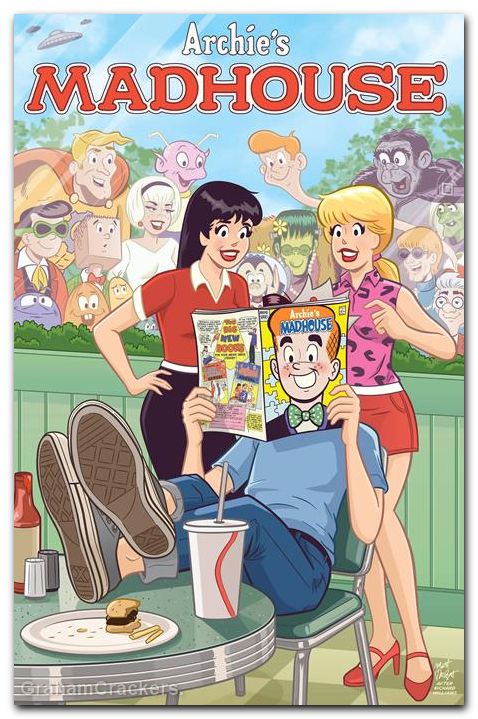 Archies Madhouse #1 (1959) 2026 facsimile edition cover e talbot mad magazine foil variant