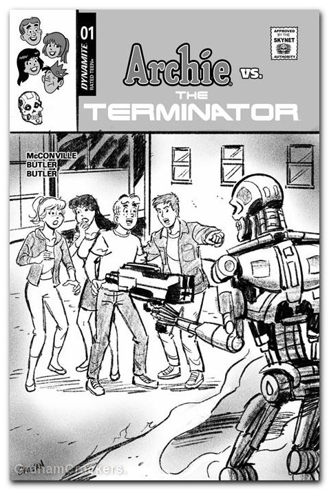 Archie Vs The Terminator #1 (2026) cover l galvan pencils variant