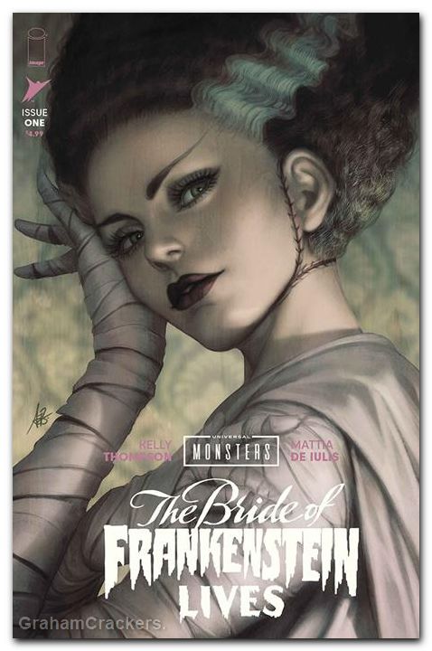 Universal Monsters The Bride Of Frankenstein Lives #1 (2026) cover c artgerm variant