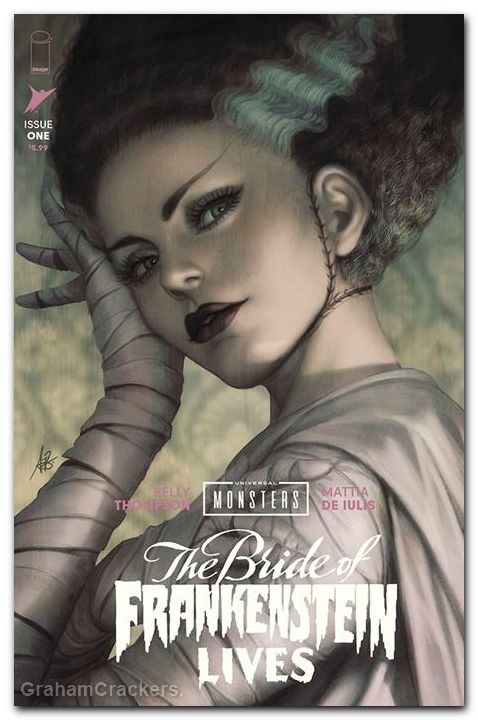 Universal Monsters The Bride Of Frankenstein Lives #1 (2026) cover j artgerm foil variant