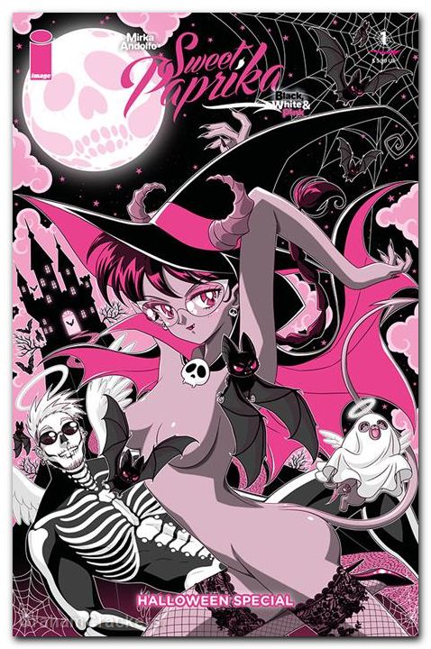 Sweet Paprika Black White And Pink Halloween Special #1 (2026) cover c albiero variant