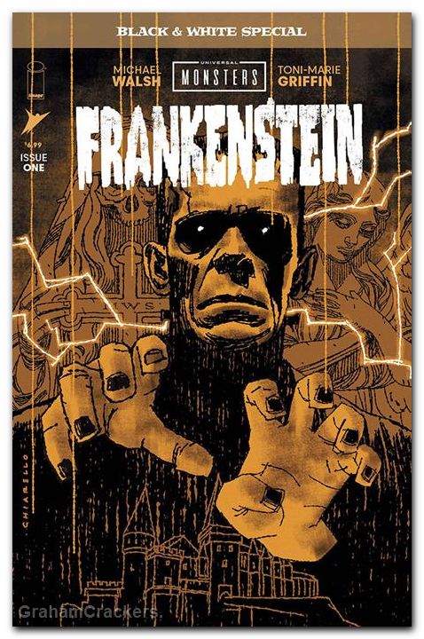 Universal Monsters Frankenstein Black And White Special #1 (2026) cover b chiarello variant