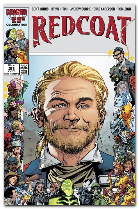 Redcoat #21 cover b hitch geiger 25 anniversary variant