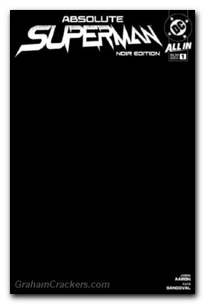 Absolute Superman Noir Edition #1 cover b black blank variant