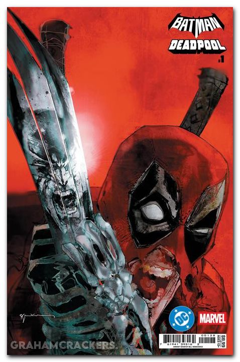 Batman Deadpool #1 (2025) cover q sienkiewicz homage variant