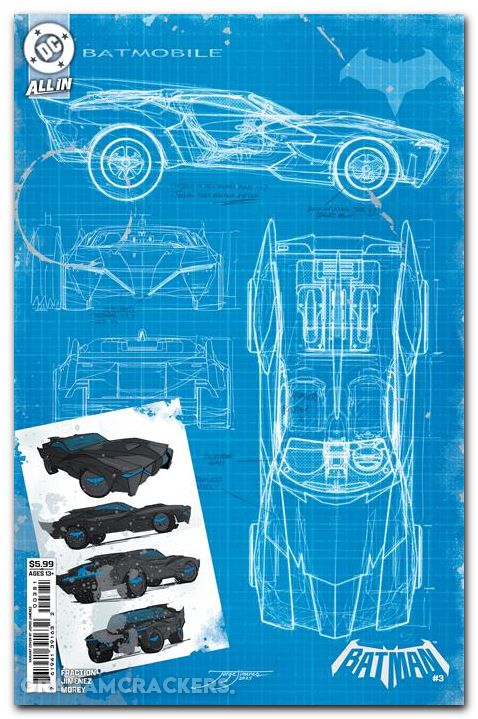 Batman #3 (2025) cover e jimenez bat-gadget variant