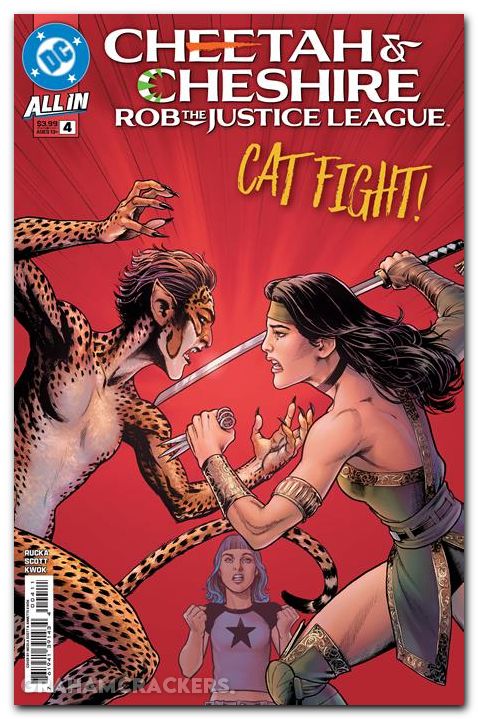 Cheetah And Cheshire Rob The Justice League #4 (2025) cover a