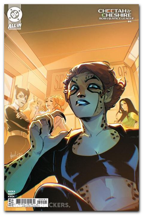 Cheetah And Cheshire Rob The Justice League #4 (2025) cover c andolfo variant