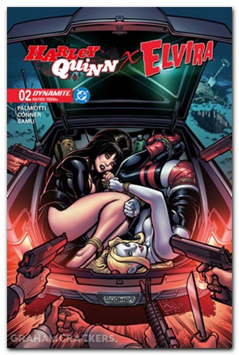Harley Quinn X Elvira #2 (2025) cover b hardin variant