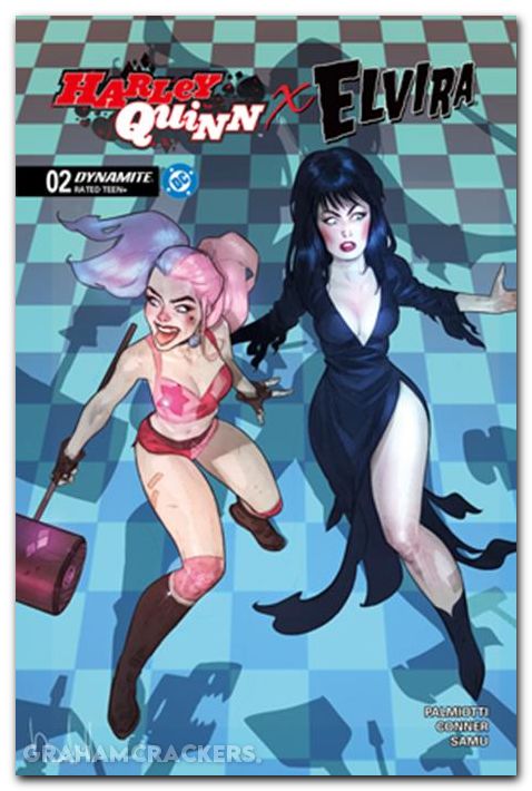 Harley Quinn X Elvira #2 (2025) cover d caldwell variant