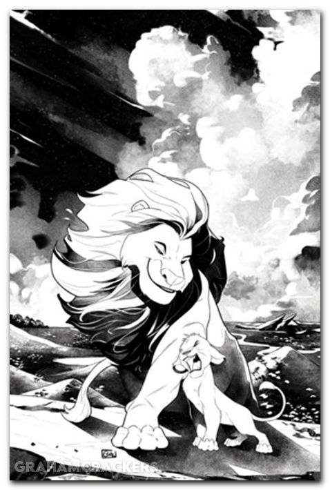 Lion King #1 (2025) cover k galmon line art virgin variant