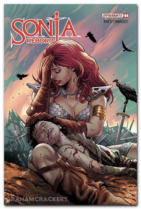 Sonja Reborn #4 (2025) cover d land variant