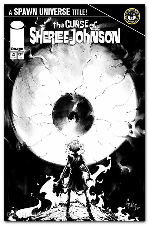 Curse Of Sherlee Johnson #4 (2025) cover c glapion b&w variant