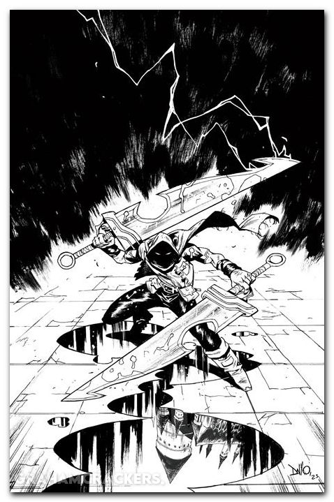 Lost Fantasy #5 cover d dallo b&w variant