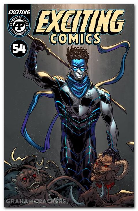 Exciting Comics #54 cover a