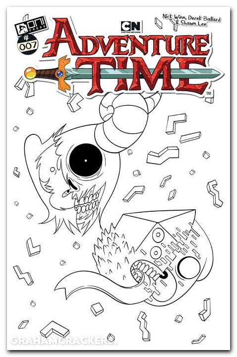 Adventure Time #7 (2025) cover f winn b&w variant