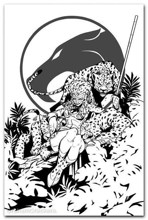 Thundercats Cheetara #2 (2026) cover m miracolo line art virgin variant