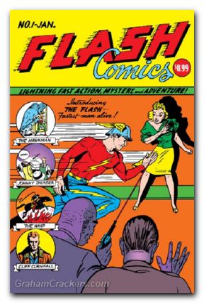 Flash Comics #1 (1940) 2024 facsimile edition cover b moldoff foil variant